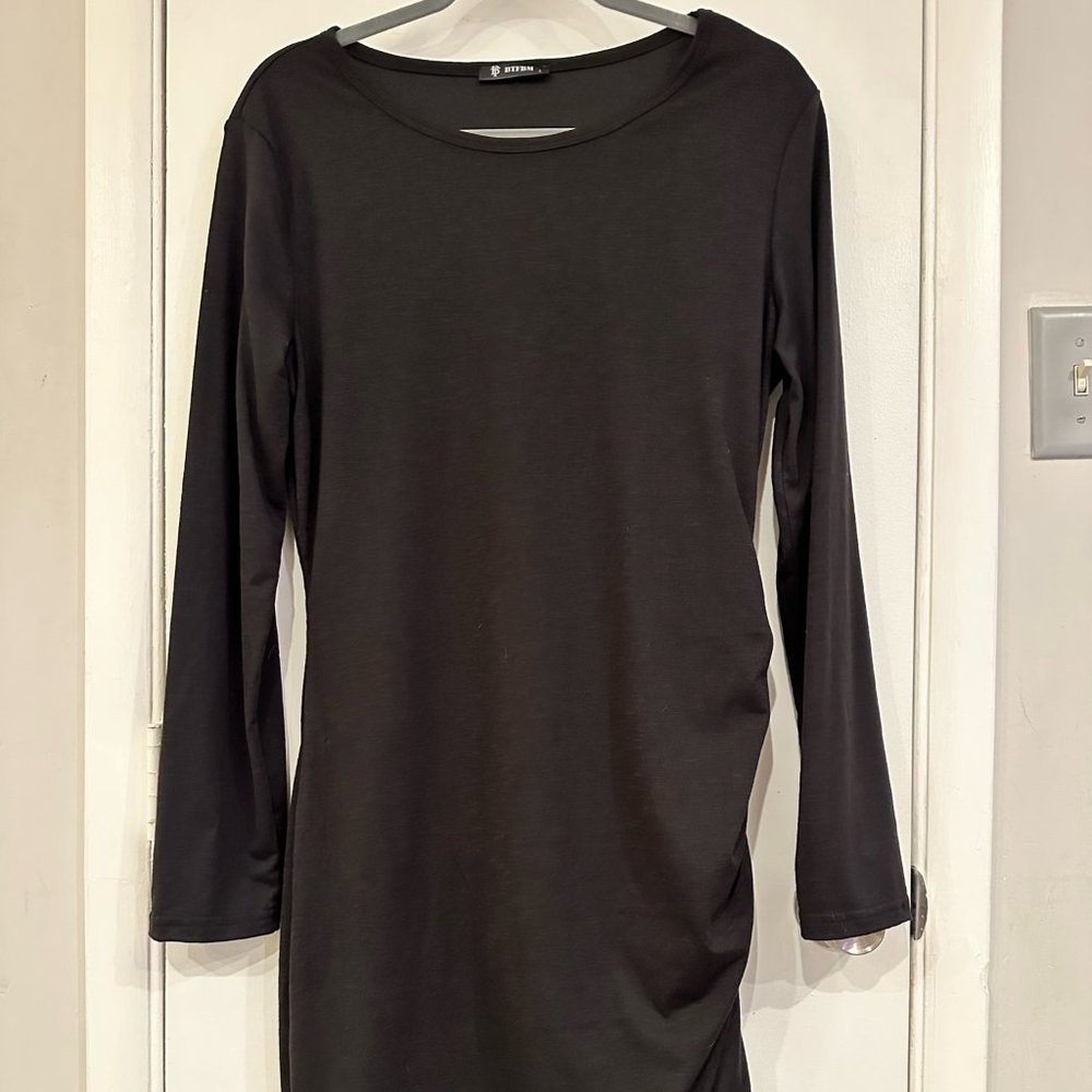 Long Sleeve Ruched Dress